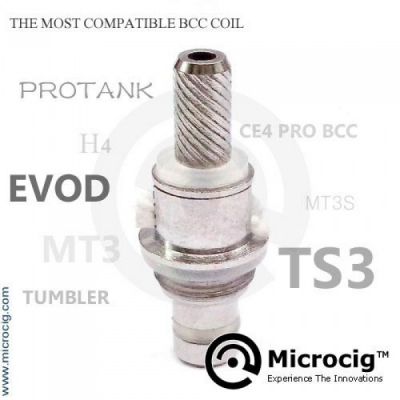 NEW Сменный нагреватель BCC V2 для eVod, DT3, MT3s/T3S, ProTank X9 и Mini ProTank X9 (Microcig) 22мм  ― WEBJUICE.ru